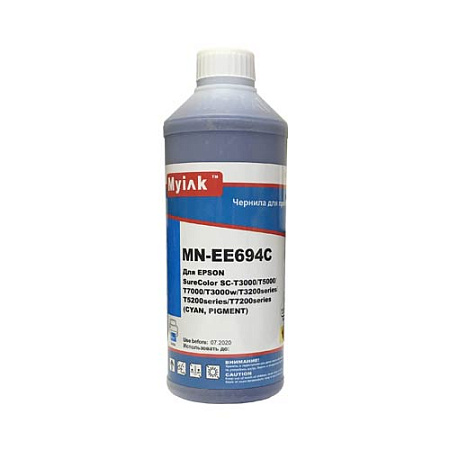 Чернила для EPSON (T6942) SC-T3000/T5000/T7000//T3200/T5200/T7200 (1л, cyan, Pigment) EE694C MyInk Чернила для EPSON (T6942) SC-T3000/T5000/T7000//T3200/T5200/T7200 (1л, cyan, Pigment) EE694C MyInk