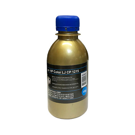 Тонер для HP Color LJ CP 1215/1515/1518/1525/СМ1312/CM1415/CP1025/ 2025 (фл,45,синий,Chemical MKI) Gold ATM 