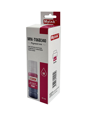 Чернила для EPSON EcoTank 113 (T06B340) ET-5850/5800/16600/16650 (70мл, контейнер, magenta,Pigment) MN-T06B340 MyInk Чернила для EPSON EcoTank 113 (T06B340) ET-5850/5800/16600/16650 (70мл, контейнер, magenta,Pigment) MN-T06B340 MyInk