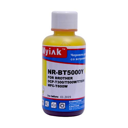 Чернила для Brother InkBenefit Plus DCP-T300/T500/T700/MFC-T800 (100мл,yellow, Dye) BT5000Y MyInk 