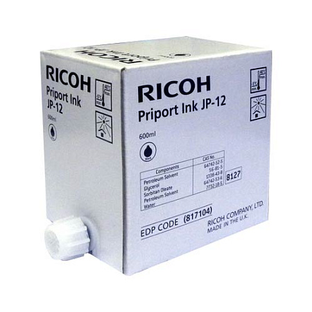 Краска Ricoh Priport JP-3000/DX 3240 type JP12 (т,600ml,черный ) (o) 