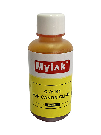 Чернила для CANON CLI-451Y (100мл,yellow Dye) CI-Y141 Gloria™ MyInk Чернила для CANON CLI-451Y (100мл,yellow Dye) CI-Y141 Gloria™ MyInk