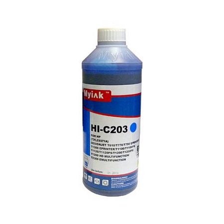 Чернила для (HP 72, HP 727, HP 764) C9371A (1л,cyan, Dye) HI-C203 Gloria™ MyInk 
