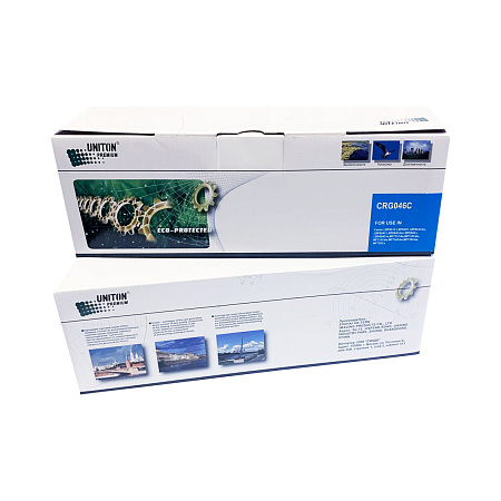Картридж для CANON LBP-653/654, MF734/735 Cartridge 046 C синий (2,3K) UNITON Premium GREEN LINE (Eco Protected) 