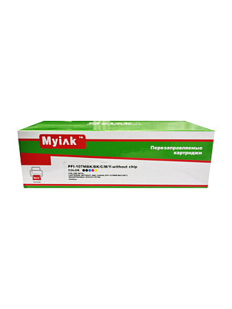 Картриджи (БЕЗ ЧЕРНИЛ) ПЗК (PFI-107MBK/BK/C/M/Y) для CANON imageProGRAF iPF670/770/780, without chip, 5шт MyInk 