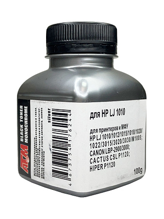 Тонер для HP LJ 1010/1012/1015/ P1005/1102 с MR 1010 (фл,100) Silver ATM 