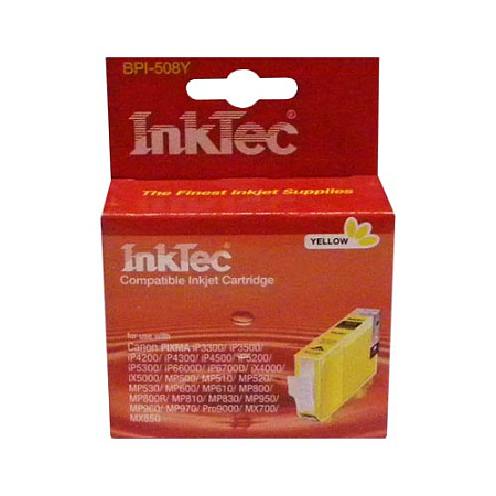 Картридж для CANON  CLI-8Y PIXMA IP-4200/5300/Pro 9000 Yellow  InkTec 