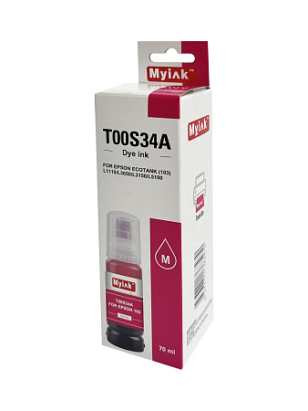 Чернила для EPSON EcoTank (103) L1110/L3050/L3150/L5190 (70мл,magenta,Dye) MyInk 