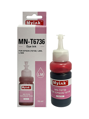 Чернила для EPSON (T6736)  L800, L1800 (70мл, light magenta Dye)  EI-LM76 Gloria™ MyInk 