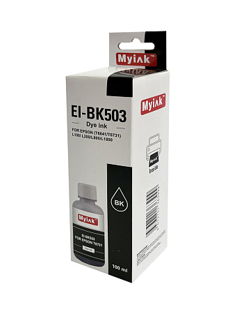Чернила для EPSON (T6731/T6641) L100/ L200/L800/L1800 (100мл, black, Dye) EI-BK503 Gloria™ MyInk 