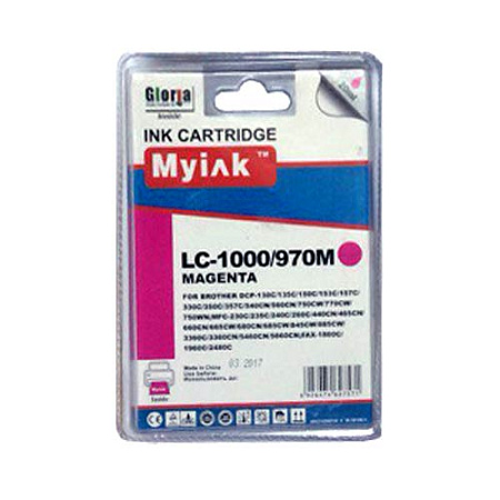 Картридж для Brother DCP-130C/MFC-240C/5460CN/885CW (LC1000M/LC970M) Magenta MyInk  SAL 