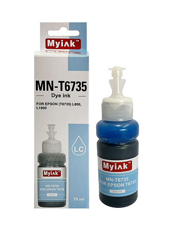 Чернила для EPSON (T6735) L800, L1800 (70мл, light cyan Dye) EI-LC75-C  Gloria™ MyInk 