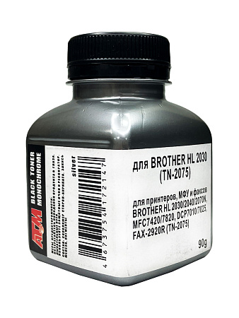 Тонер для BROTHER HL 2030/2040/2070N (TN-2075) (фл,90) Silver ATM 