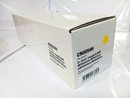 Картридж для CANON LBP-621/623,MF641/643/645 Cartridge 054H Y желтый (2,3K) (compatible) 