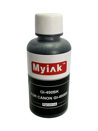 Чернила  для CANON (GI-490BK) PIXMA G1400/2400/3400 (100мл,black,Pigment) MyInk 