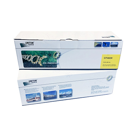 Картридж для HP Color LJ M252/M277  CF402X (201X) желтый (2,3K) UNITON Premium GREEN LINE (Eco Protected) 