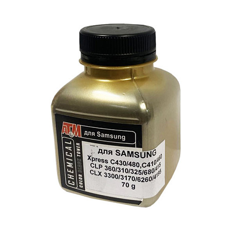 Тонер для SAMSUNG C430/480, CLP360/325, CLP680/415 (фл,70,черный ,Chemical) Gold ATM 