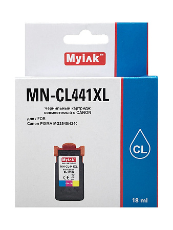 Картридж для CANON  CL-441XL PIXMA MG3540/4240 (R) Color (18ml) Myink 