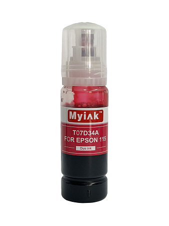Чернила для EPSON EcoTank, KeyLock 115, 014, 012 (T07D34A) L8160, L8168, L8180, L8188, ET-8500, ET-8550 (70мл,magenta)  MyInk 