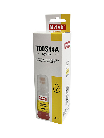 Чернила для EPSON EcoTank (103) L1110/L3050/L3150/L5190 (70мл,yellow,Dye) MyInk 