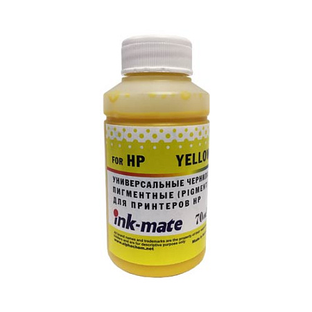 Чернила универсальные для HP (70мл, yellow, Pigment) HIMB-UPY Ink-Mate Чернила универсальные для HP (70мл, yellow, Pigment) HIMB-UPY Ink-Mate