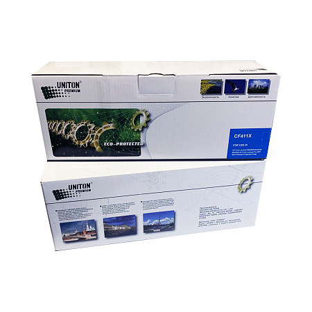 Картридж для HP Color LJ M452/M477 CF411X (410X) синий (5K) UNITON Premium GREEN LINE (Eco Protected) Картридж для HP Color LJ M452/M477 CF411X (410X) синий (5K) UNITON Premium GREEN LINE (Eco Protected)
