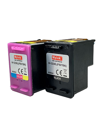 Комплект картриджей 123XL (black+color) для принтера HP DeskJet 2130 F6V19AE/F6V18AE MyInk Комплект картриджей 123XL (black+color) для принтера HP DeskJet 2130 F6V19AE/F6V18AE MyInk
