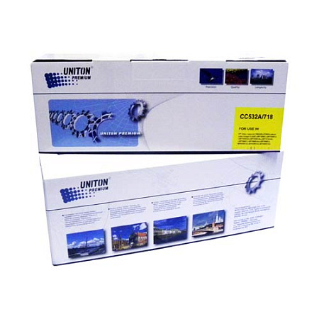 Картридж для HP Color LJ CP 2025/CM 2320 CC532A (304А)/CANON LBP-7200 Cartridge 718Y желтый (2,8K) UNITON Premium 