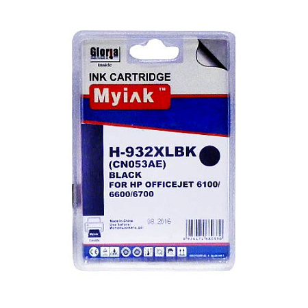 Картридж для (932XL) HP Officejet 6100/6600/6700/7110/7510/7512/7610/7612 CN053AE Black (40ml, Pigment) MyInk SAL Картридж для (932XL) HP Officejet 6100/6600/6700/7110/7510/7512/7610/7612 CN053AE Black (40ml, Pigment) MyInk SAL