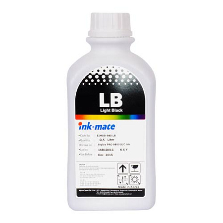 Чернила для EPSON St Pro 7800/9800 (500мл, light black,Pigment) EIM-980LB Ink-Mate SAL 