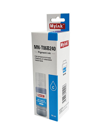 Чернила для EPSON EcoTank 113 (T06B240) ET-5850/5800/16600/16650  (70мл, cyan,Pigment) MyInk 