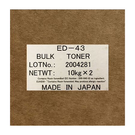 Тонер для KYOCERA type ED-43  M3040/3540/P3045/3050/3055/3060 (TK-3150/3160/3170/3190) (короб,2х10кг) TOMOEGAWA Япония 