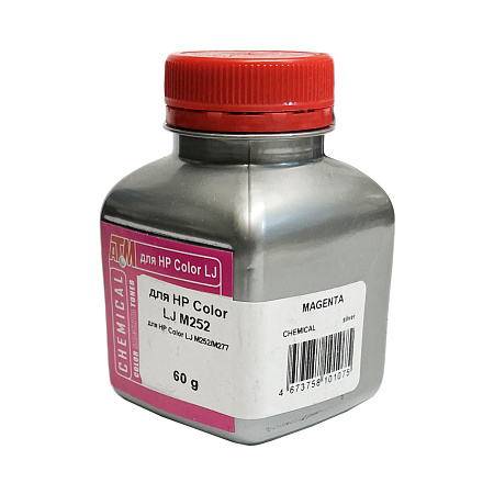 Тонер для HP Color LJ M252/M277 (фл,60,красный,Chemical) Silver ATM 
