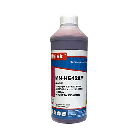 Чернила для HP ( 70) C9453A Z2100, Z3100, Z3100PS, Z3200, Z3200PS, Z5200ps (1л,magenta, Pigment) HE420M MyInk Чернила для HP ( 70) C9453A Z2100, Z3100, Z3100PS, Z3200, Z3200PS, Z5200ps (1л,magenta, Pigment) HE420M MyInk
