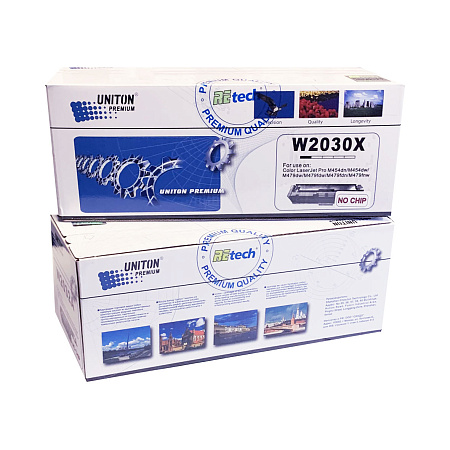 Картридж для HP Color LJ M454,M455,MFPM479 W2030X (415X) черный (7,5K) БЕЗ ЧИПА!!! UNITON Premium GREEN LINE (Eco Protected) 