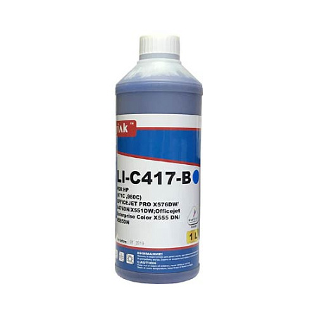 Чернила для HP (971) Officejet Pro X576DW/X476DN/X551DW (1л,cyan,Pigment) LI-C417-B EverBrite™ MyInk SAL Чернила для HP (971) Officejet Pro X576DW/X476DN/X551DW (1л,cyan,Pigment) LI-C417-B EverBrite™ MyInk SAL