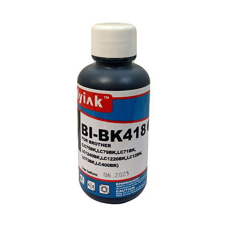 Чернила для Brother LC1240BK (100мл,black,Pigment) BI-BK418 EverBrite™ MyInk Чернила для Brother LC1240BK (100мл,black,Pigment) BI-BK418 EverBrite™ MyInk