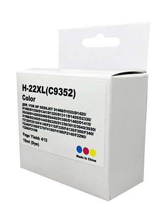 Картридж для ( 22XL) HP DJ 3920/3940 C9352CE (R) Color MyInk Т/У Картридж для ( 22XL) HP DJ 3920/3940 C9352CE (R) Color MyInk Т/У