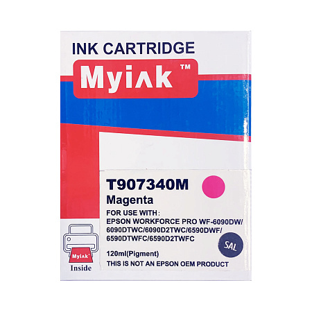 Картридж для (T9073) EPSON WorkForce WF-6090DW/ WF-6590DWF Magenta (120ml, Pigment) MyInk SAL Картридж для (T9073) EPSON WorkForce WF-6090DW/ WF-6590DWF Magenta (120ml, Pigment) MyInk SAL