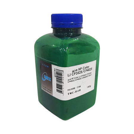 Тонер для HP Color LJ CP 3525/3530/4025/4525/CM4540/M551 (фл,140,синий,Polyester,TMC040 IMEX) Green Line Тонер для HP Color LJ CP 3525/3530/4025/4525/CM4540/M551 (фл,140,синий,Polyester,TMC040 IMEX) Green Line