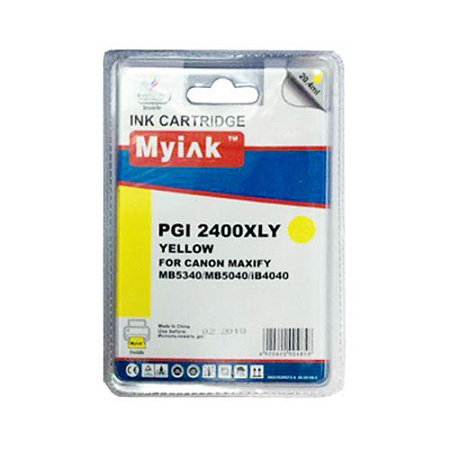 Картридж для CANON PGI-2400XLY MAXIFY MB5340/MB5040/iB4040 Yellow (20,4ml, Pigment) MyInk SAL Картридж для CANON PGI-2400XLY MAXIFY MB5340/MB5040/iB4040 Yellow (20,4ml, Pigment) MyInk SAL