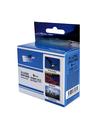 Картридж для (123XL) HP DeskJet 2130 F6V18AE (R) Color UNIjet 