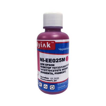 Чернила для EPSON (T0733/T0713/T0923) St C67/91/CX3700/4300/ T40/TX550/S22/SX125 (100мл,magenta, Pigment) EE025M MyInk Чернила для EPSON (T0733/T0713/T0923) St C67/91/CX3700/4300/ T40/TX550/S22/SX125 (100мл,magenta, Pigment) EE025M MyInk