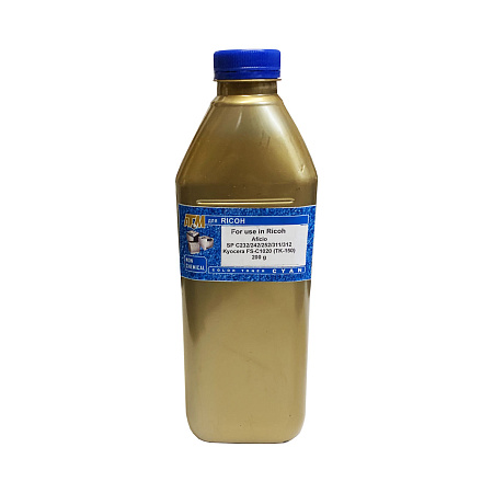 Тонер для RICOH SP C232/ 242/252/311/312 (фл,200,синий,6K) Gold ATM Тонер для RICOH SP C232/ 242/252/311/312 (фл,200,синий,6K) Gold ATM