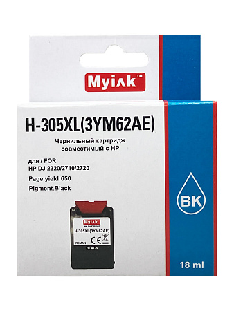 Картридж для (305XL) HP DJ 2320/2710/2720 3YM62AE (R) Black (18ml) Myink Картридж для (305XL) HP DJ 2320/2710/2720 3YM62AE (R) Black (18ml) Myink