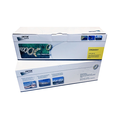 Картридж для CANON LBP-611/613, MF631/633 Cartridge 045H Y желтый (2,2K) UNITON Premium GREEN LINE (Eco Protected) 