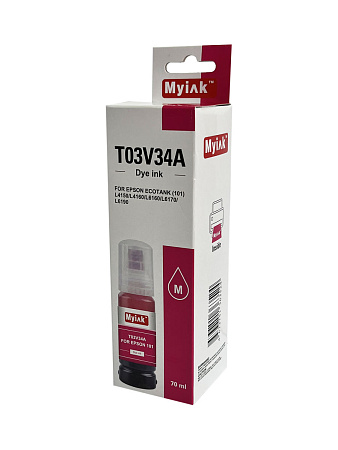 Чернила для EPSON EcoTank (101) L4150/L4160/L6160/L6170/L6190 (70мл,magenta, Dye) T03V34A  MyInk 