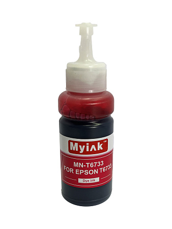 Чернила для EPSON (T6733/T6643) L100/L200/ L655/ L800/ L805/ L1800 (70мл, контейнер, magenta Dye) MN-T6733 MyInk Чернила для EPSON (T6733/T6643) L100/L200/ L655/ L800/ L805/ L1800 (70мл, контейнер, magenta Dye) MN-T6733 MyInk