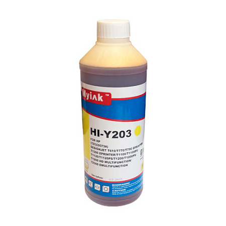 Чернила для (HP 72, HP 727, HP 764) C9373A (1л,yellow, Dye) HI-Y203 Gloria™ MyInk 