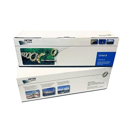 Картридж для HP Color LJ M254 / M280/ M281 CF541X (203XL) синий (2,5K) UNITON Premium GREEN LINE (Eco Protected) Картридж для HP Color LJ M254 / M280/ M281 CF541X (203XL) синий (2,5K) UNITON Premium GREEN LINE (Eco Protected)